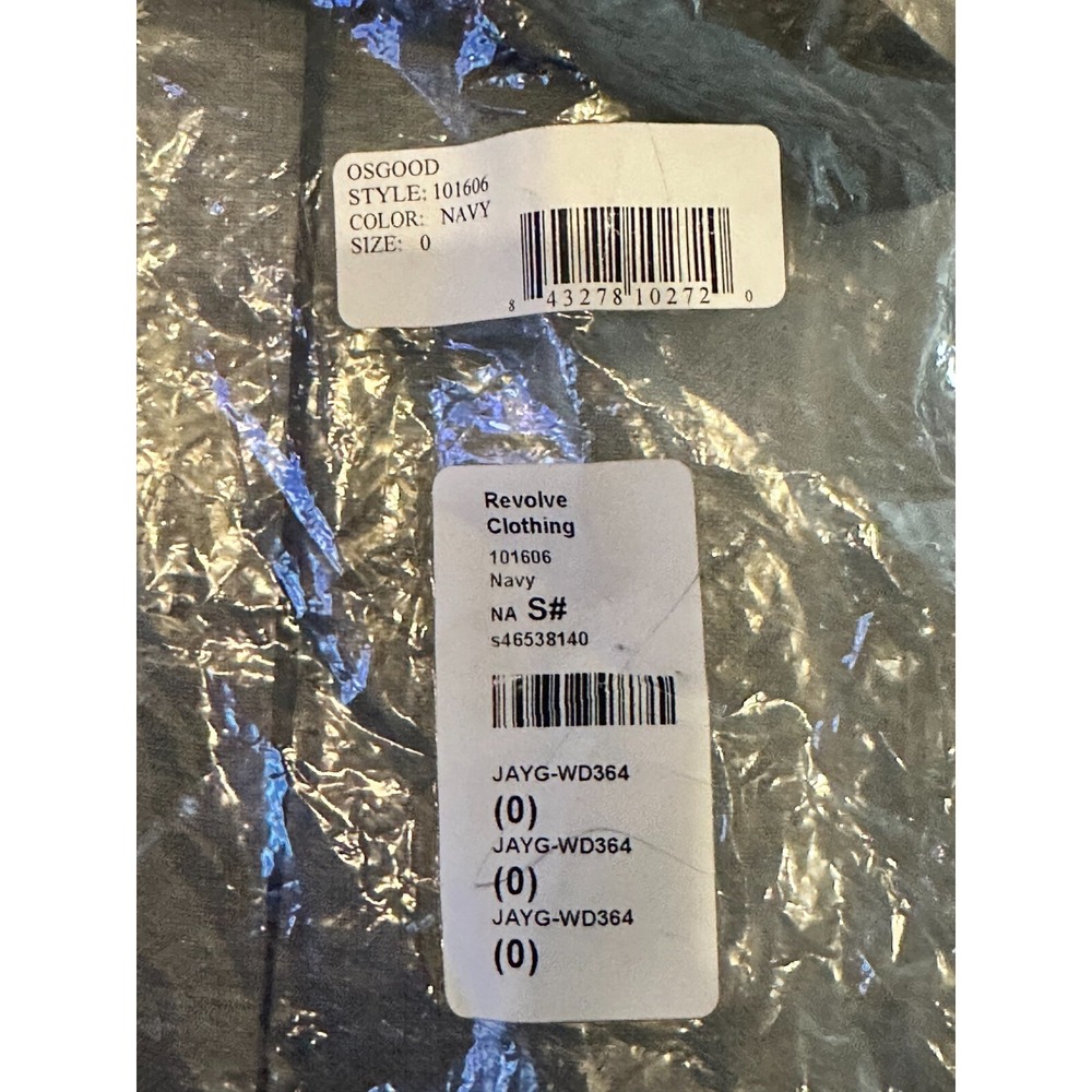 NWT | JAYGODFREY x Revolve Osgood One Shoulder Navy Blue Maxi Dress Sz 0  $474 - Picture 8 of 8